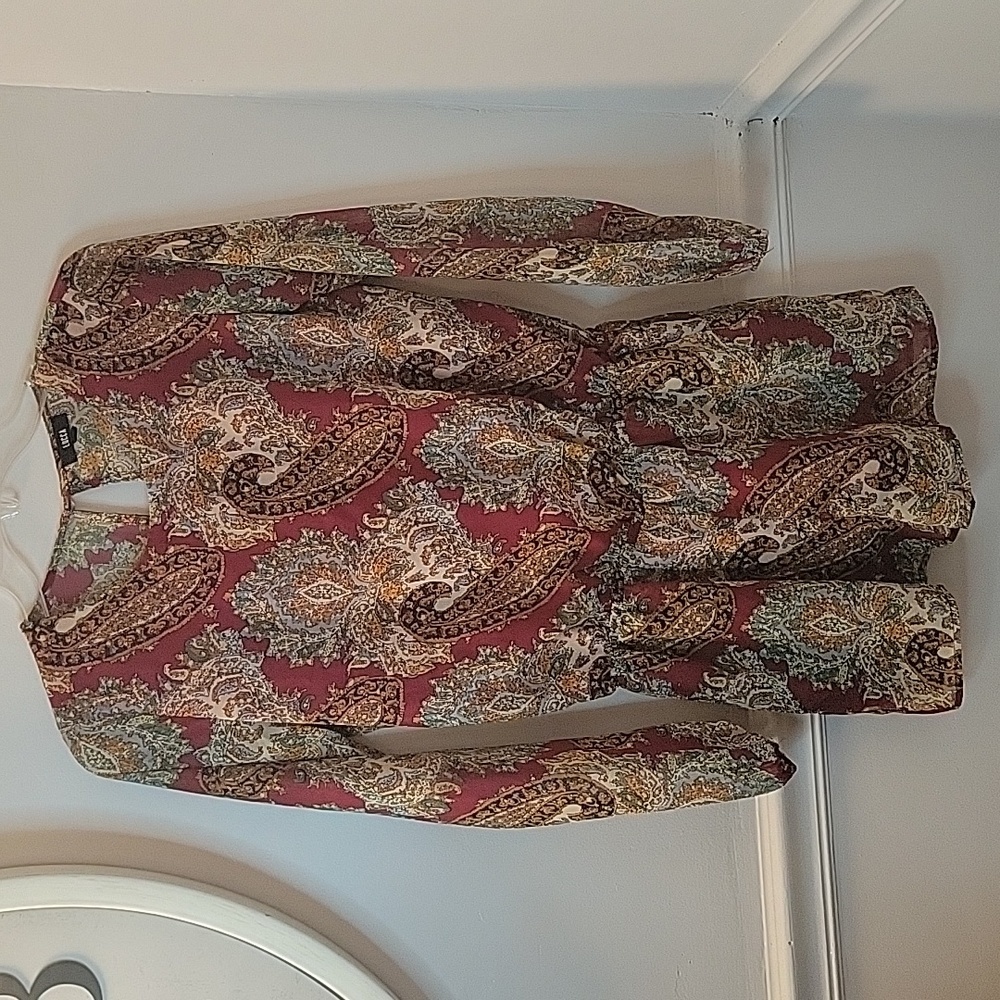 Lucca Paisley Print Romper Multicolored Womens XS